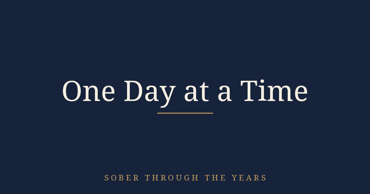One Day at a Time