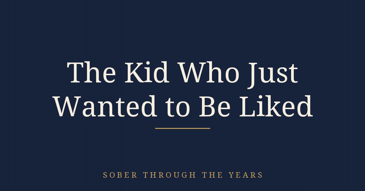 THE KID WHO JUST WANTED TO BE LIKED